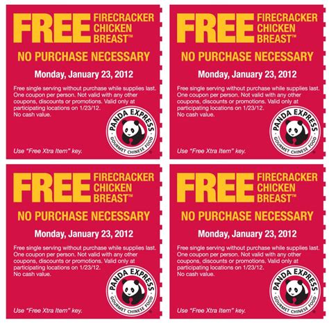 Panda express promo codes - AT $1.25 Redeem Now Viewed 20 times PANDA EXPRESS MENU: STARTS AT $1.25 (Feb 12-13) REDEEM NOW REDEEM NOW Show Details Valid till Feb 29 2024 …